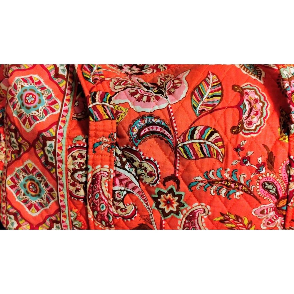 Vera Bradley Large Duffel In Call Me Coral - Picture 3 of 6
